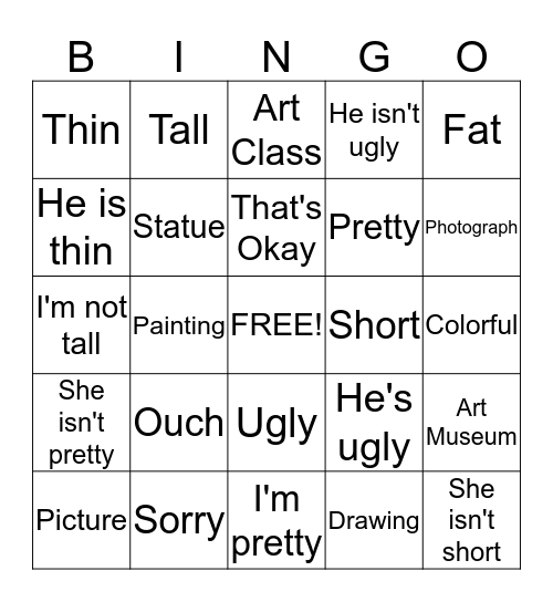 C2 Bingo Card