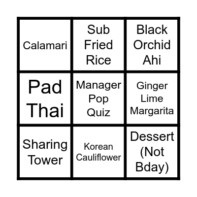 Bingo Card
