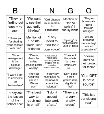 BTS OPEN HOUSE Bingo Card