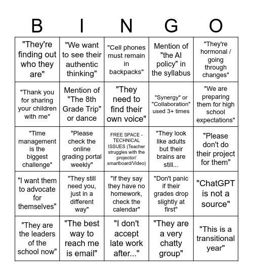 BTS OPEN HOUSE Bingo Card