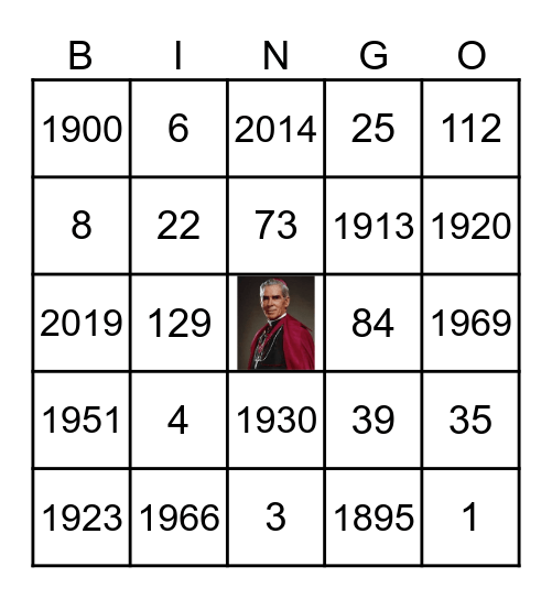 Fulton Sheen Beatification Bingo! Bingo Card