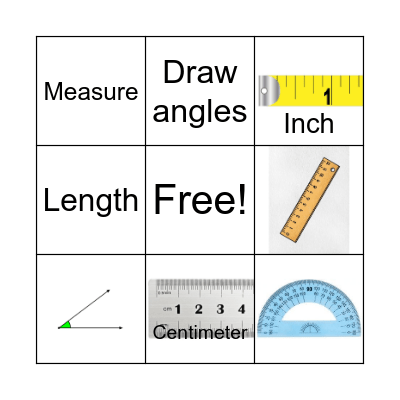 Math Tools Bingo Card