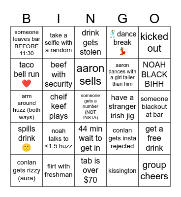 ABSOLUTE GOATED GOAT SMOKE Bingo Card