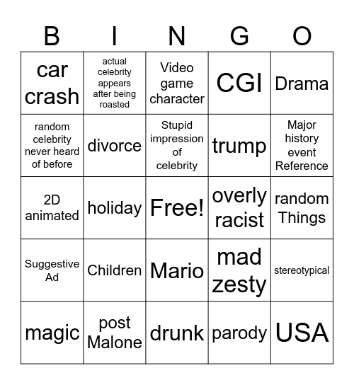 Snl Bingo Card