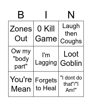 MP Bingo Card