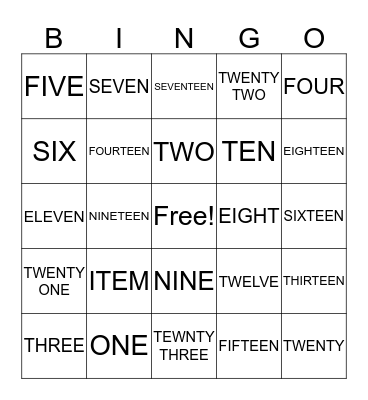 BRIDAL BINGO Card