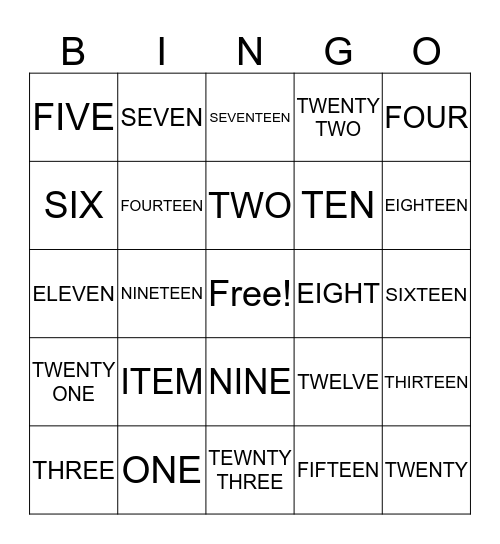 BRIDAL BINGO Card