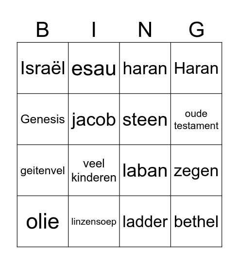 groep rood bingo Card