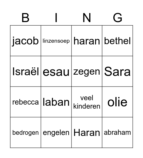 groep rood Bingo Card