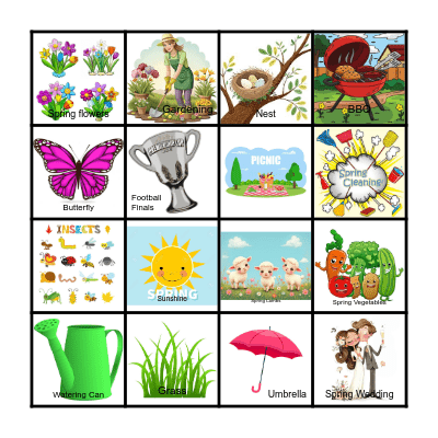 SPRING Bingo Card