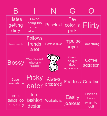 TAOHK&I Kinnies - Spottie Dottie Bingo Card