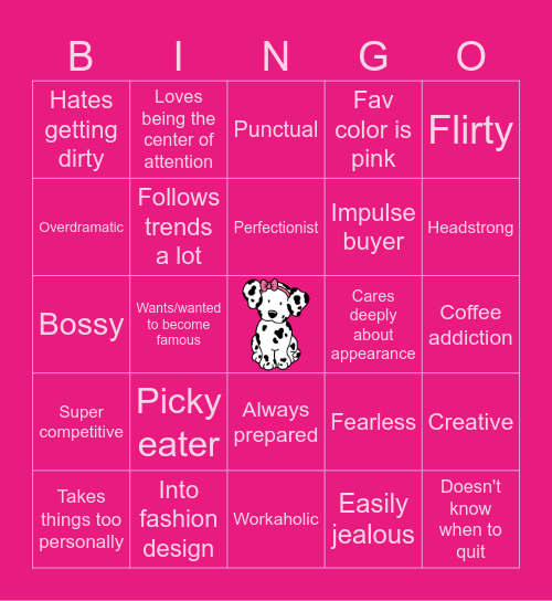 TAOHK&I Kinnies - Spottie Dottie Bingo Card