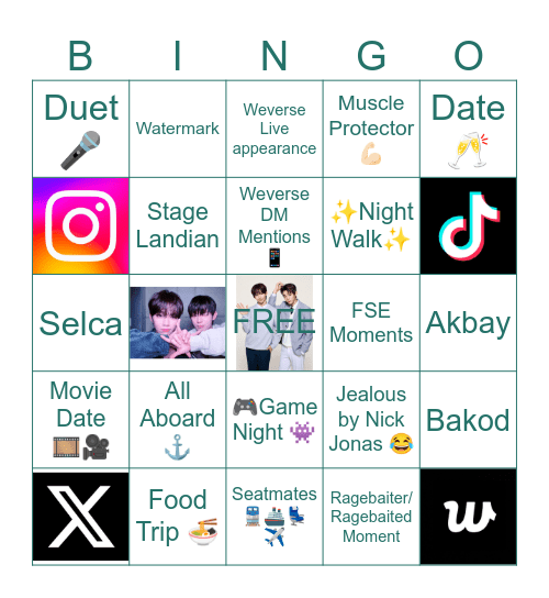 STEJAY Bingo Card