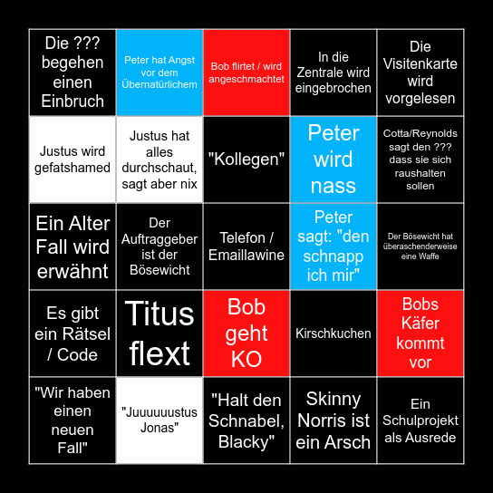 ??? Bingo Card