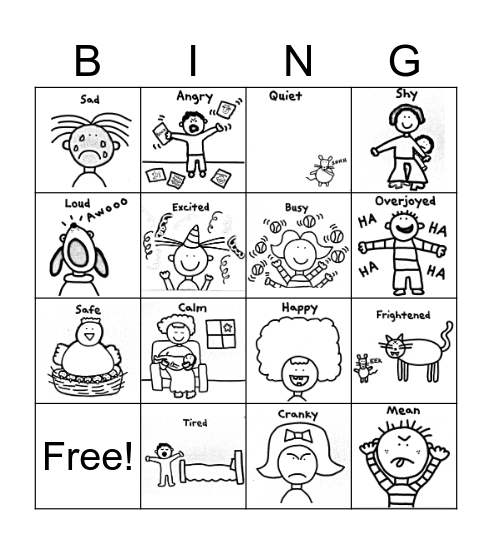 Zones of Regulation: Todd Parr Bingo Card
