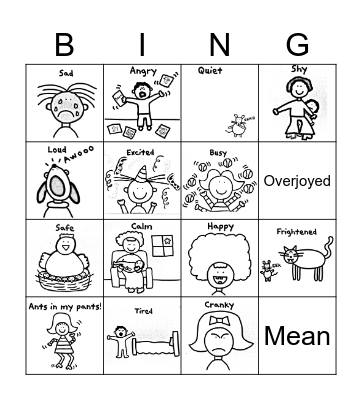 Zones of Regulation: Todd Parr Bingo Card