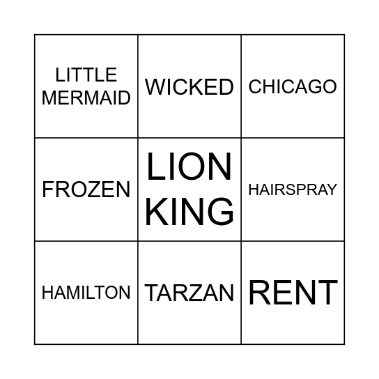 NAME THAT SHOW- COVERALL Bingo Card