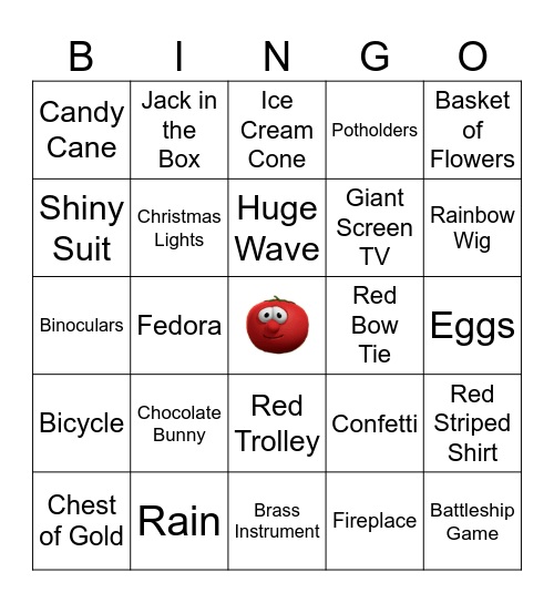 Veggie Tales Bingo Card