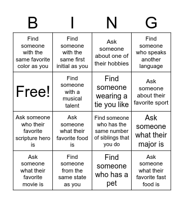 Welcome to the 214th Ward Bingo Card