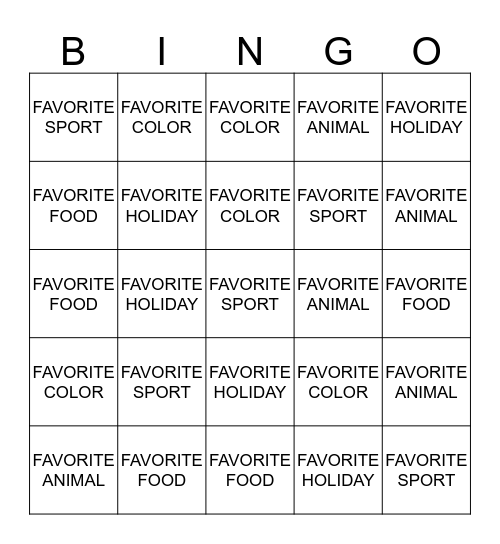 SOCIAL BINGO Card