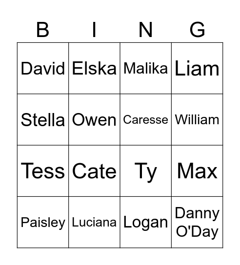 Espanol de la secundaria (MS) Bingo Card