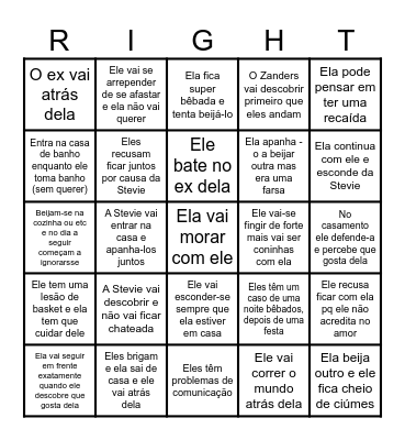 Right Move Bingo Card