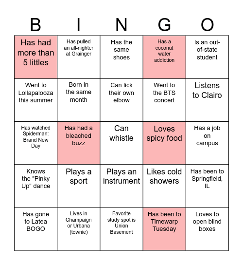 Find Your FAAAmily Bingo! Bingo Card