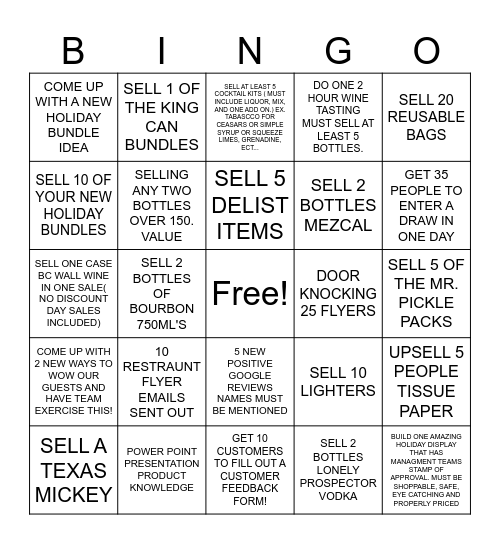 BINGO AT IT'S BEST Bingo Card