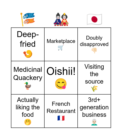 Trails to Bingo Card