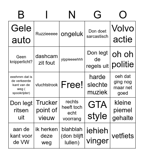 love you Bingo Card