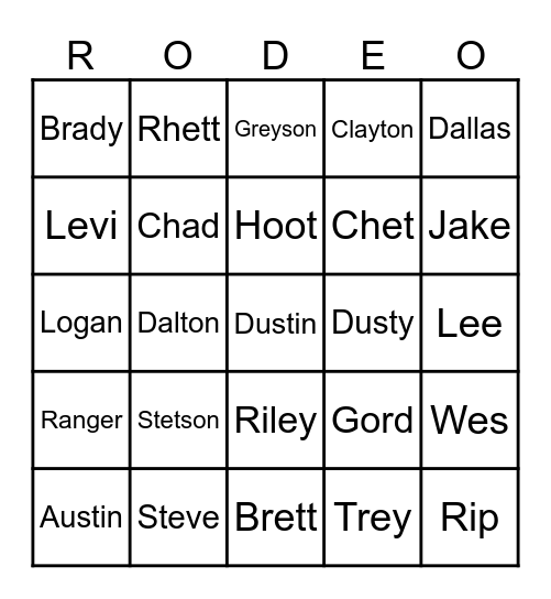 This ain't my first rodeo Actually this is my first Bingo Card