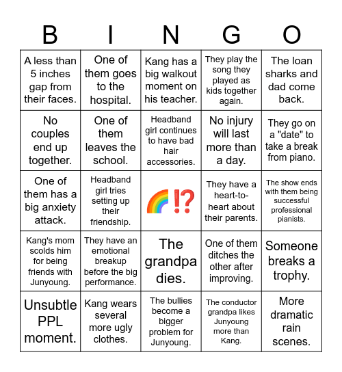 Four Hands Bingo Card