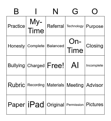WMS Base Camp Part 2! Bingo Card