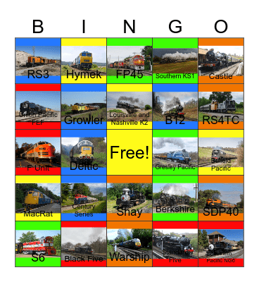Minnesota Transportation Museum and other Railroad Museums that I would like to visit with PWP besides the Niabi Zoo one day Bingo Card