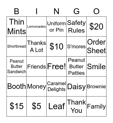 Cookies! Bingo Card