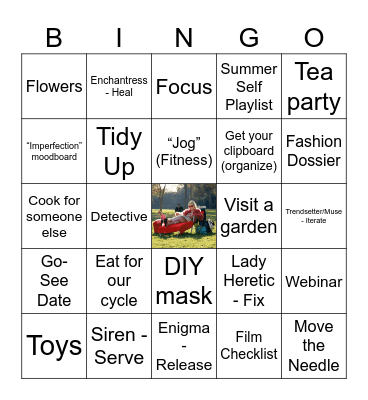 Laianna's Virgo Season Bingo Card