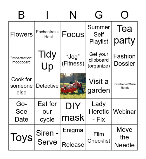 Laianna's Virgo Season Bingo Card