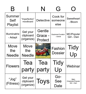 Kayli's Virgo Season Bingo Card
