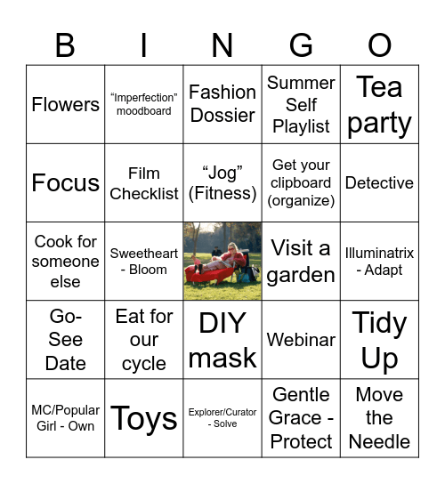Kayli's Virgo Season Bingo Card