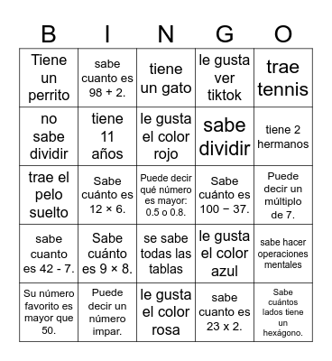 BINGO Card