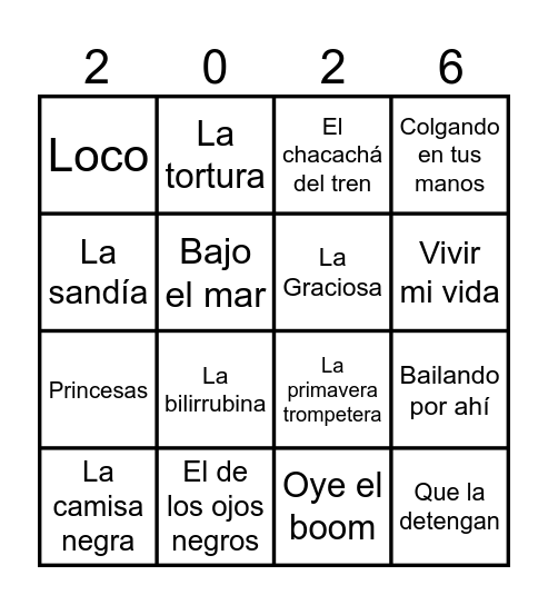 San Cipriano Bingo Card