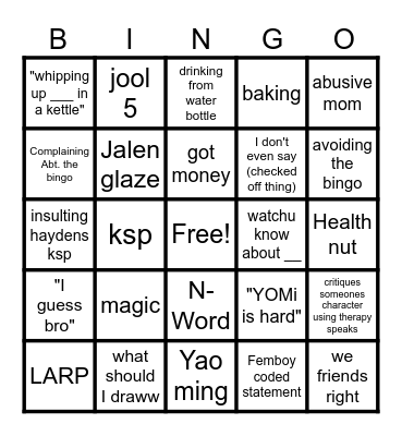SOSA QUOTES 2 Bingo Card