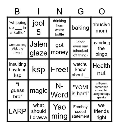 SOSA QUOTES 2 Bingo Card