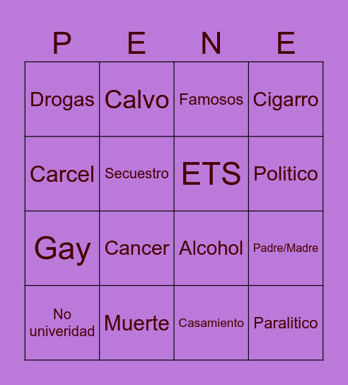 Prediccion de hoy a 5 años Bingo Card
