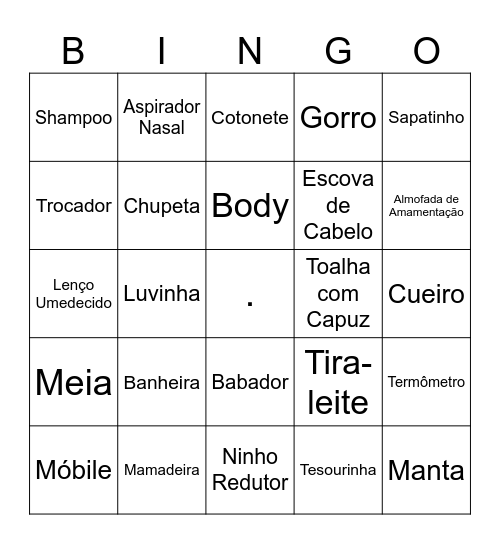 Chá do Bento Bingo Card