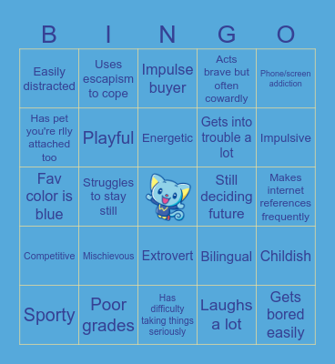 TAOHK&I Kinnies - BuddyEddy Bingo Card