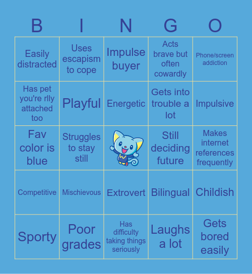 TAOHK&I Kinnies - BuddyEddy Bingo Card