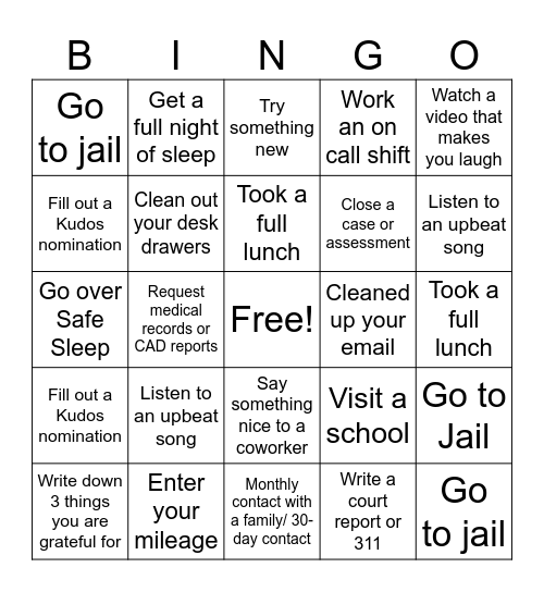 FCM Bingo 2.0 Bingo Card