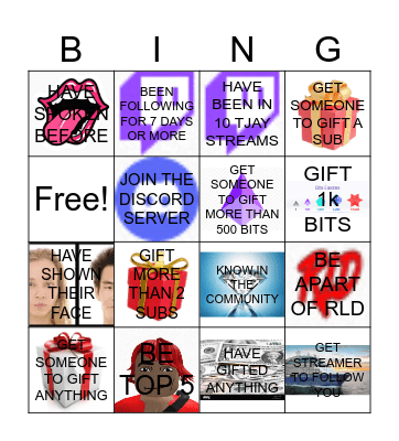 RLD BINGO Card