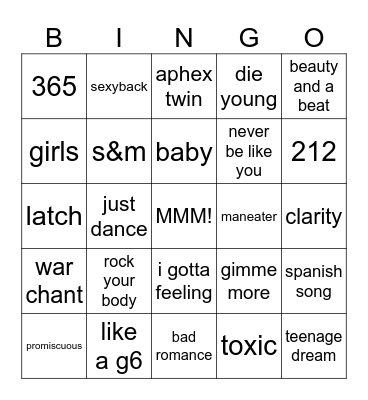 clydes Bingo Card